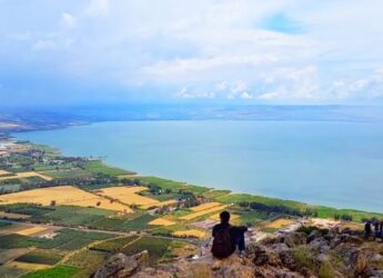 El Mar de Galilea y el paisaje a su alrededor