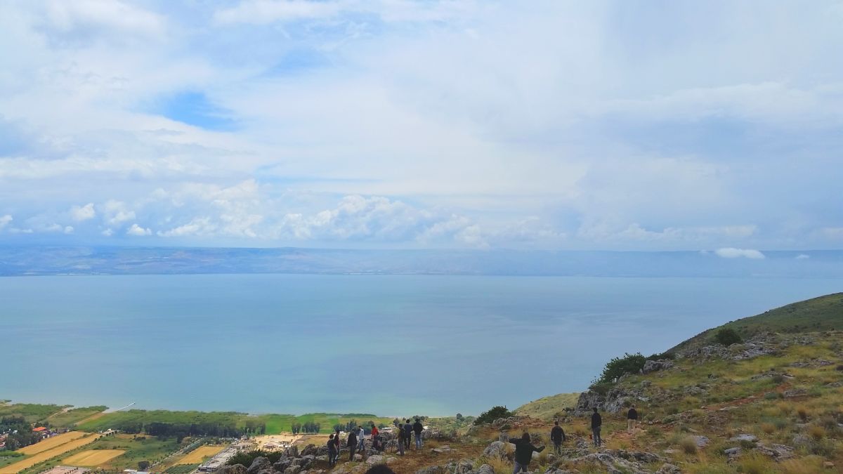 El Mar de Galilea y el paisaje a su alrededor