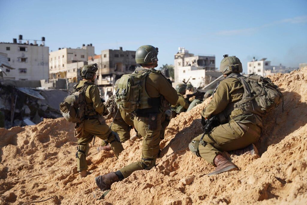 soldados de combate del ejército de Israel